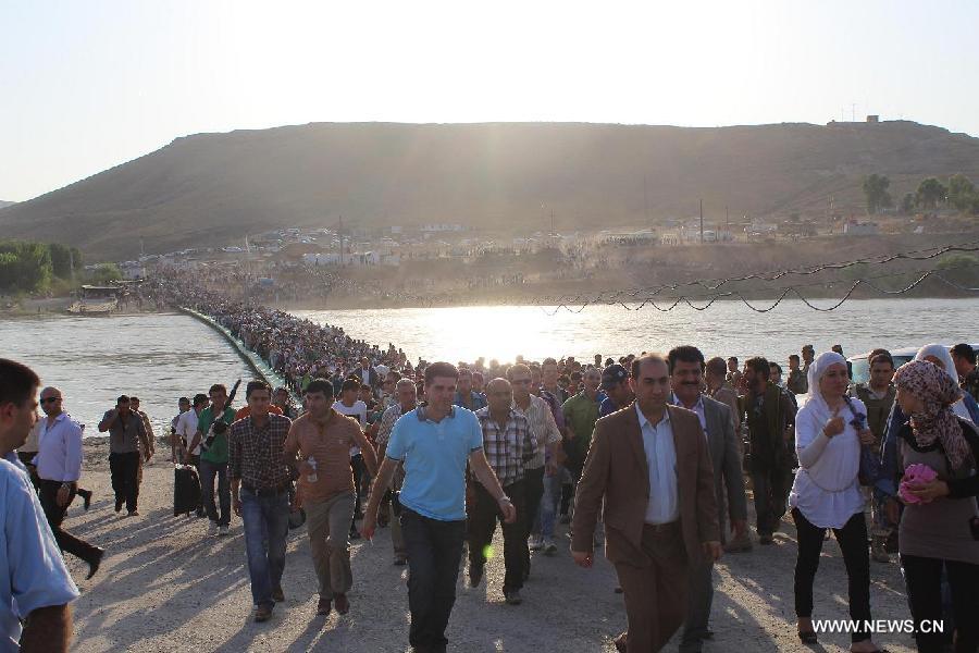 Des milliers de réfugiés syriens se rendent en Irak, selon l'ONU