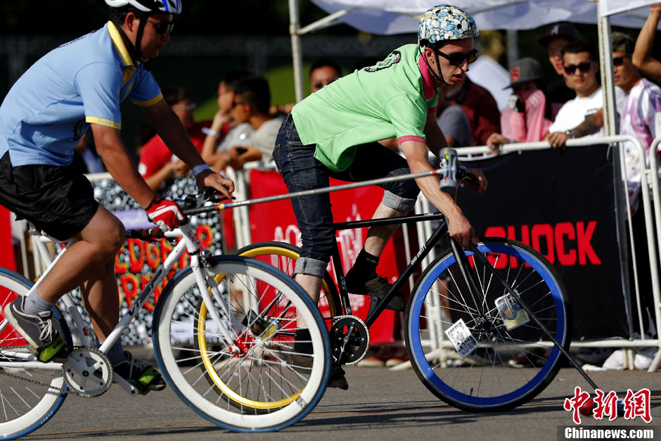 Beijing organise une compétition de vélo à pignon fixe  (7)