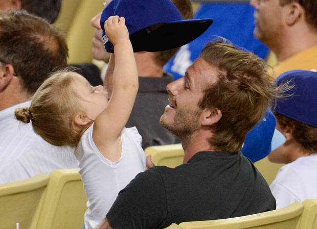 David Beckham et sa fille Harper, le plus joli duo papa-fille  (4)