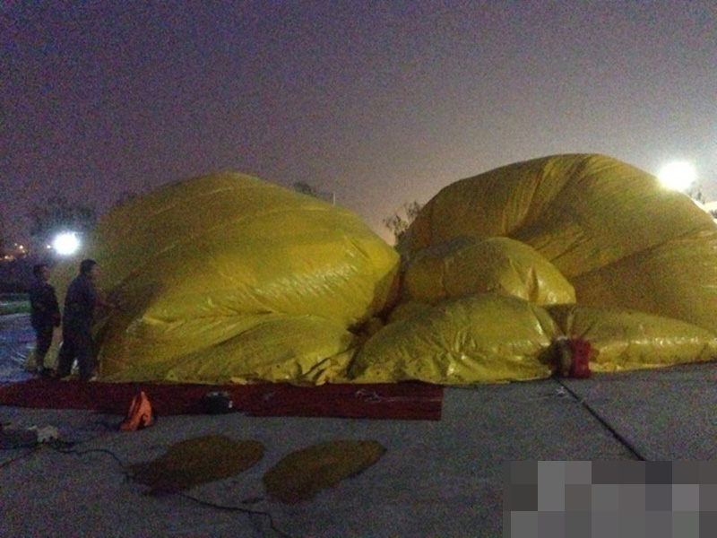 Beijing : arrivée du canard en plastique géant ! (8)