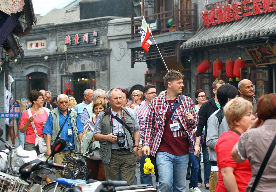 Shichahai est un site touristique populaire à Beijing. [Photo : Zou Hong/China Daily]