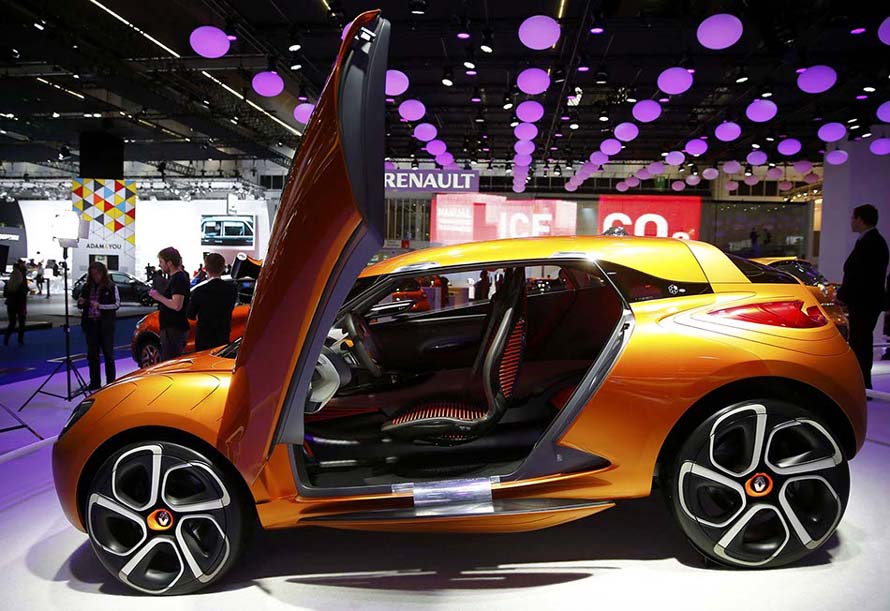 Un concept-car Renault Captur, présenté lors de la journée de présentation aux médias au Salon automobile de Francfort (IAA) le 10 septembre 2013. [Photo / agences]