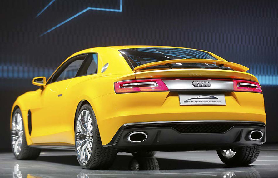 Le nouveau concept-car Audi Sport Quattro, présenté lors de la journée de présentation aux médias au Salon automobile de Francfort (IAA) le 10 septembre 2013. [Photo / agences]