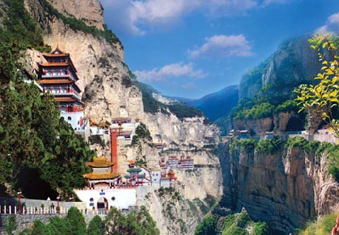 1. Le mont MianshanAdresse : site touristique du mont Mianshan, dans la province du Shanxi (centre-nord de la Chine)