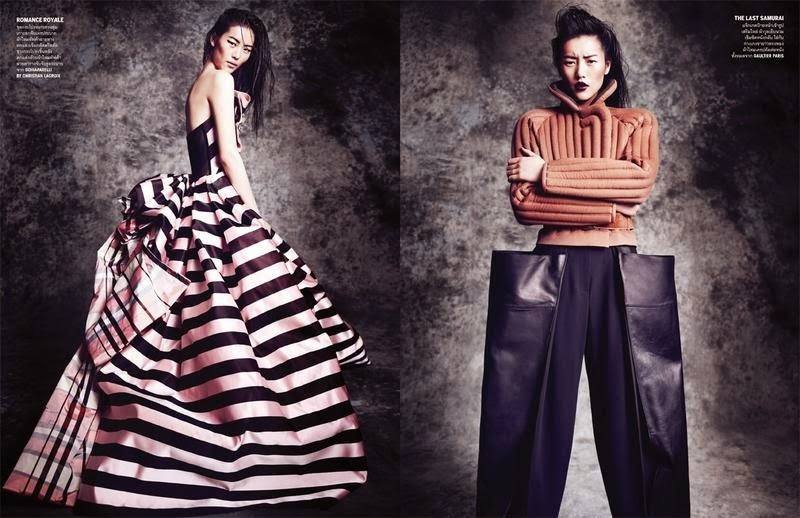 Le top-modèle chinois Liu Wen en couverture de Vogue Thaïlande (4)