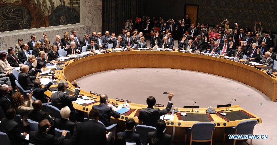 Les membres du Conseil de sécurité unis sur la résolution concernant la destruction de l'arsenal chimique syrien (PAPIER GENERAL)