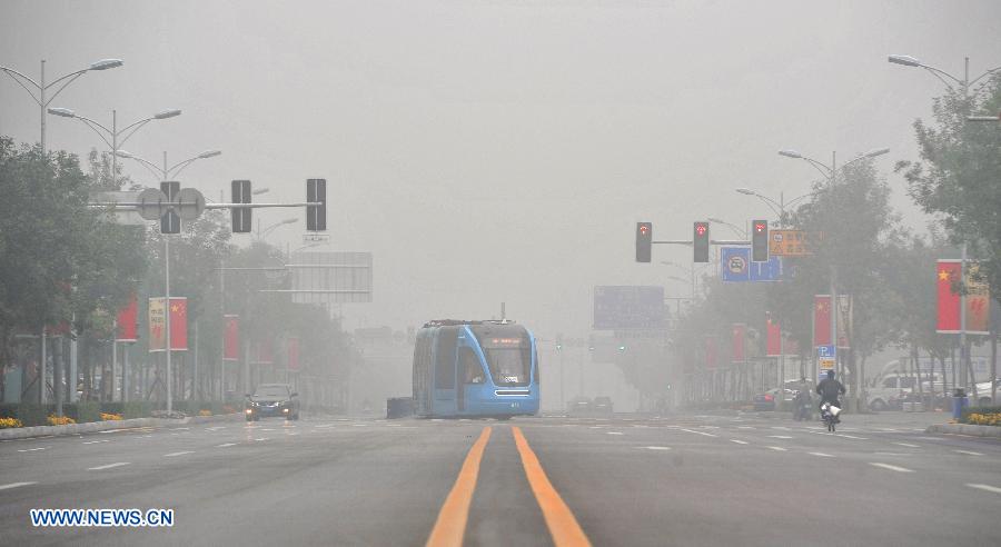 Chine: Un épais brouillard enveloppe la ville de Shenyang (2)