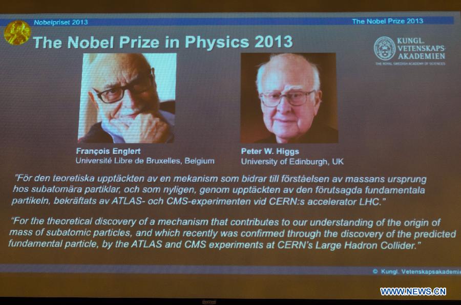 Le prix Nobel de physique 2013 décerné au Belge François Englert et au Britannique Peter Higgs (2)