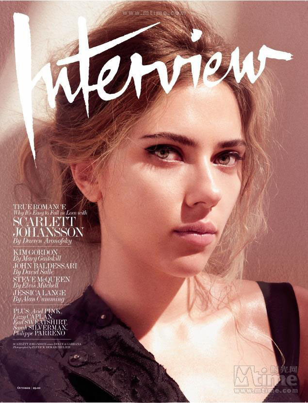 Scarlett Johansson en couverture du magazine Interview (2)