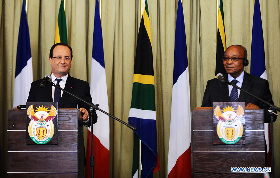 L'Afrique du Sud et la France signent des accords sur l'énergie et les chemins de fer