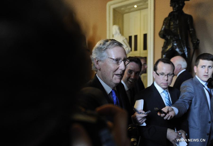 Le chef de la majorité démocrate au Sénat américain annonce un accord budgétaire bipartisan 