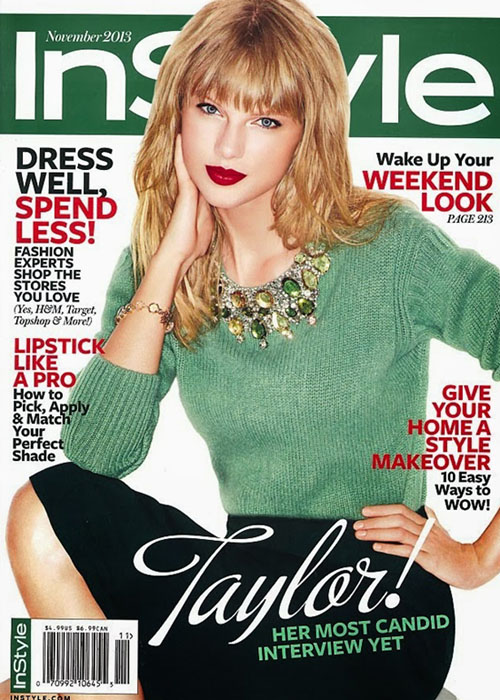 Taylor Swift fait la couverture du magazine Instyle