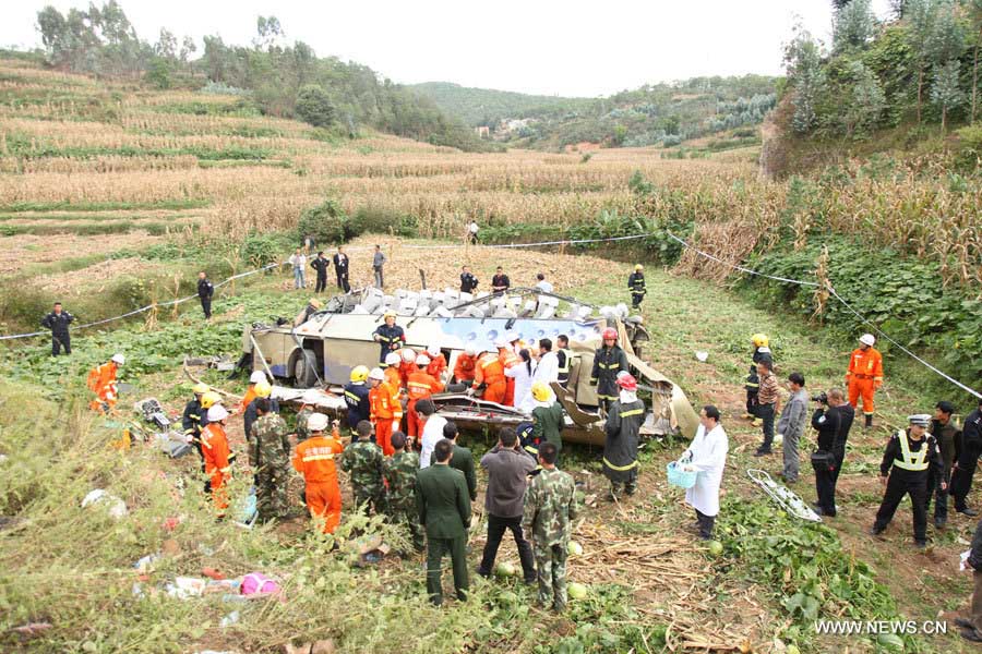 Chine: huit morts dans un accident de la route au Yunnan  (4)