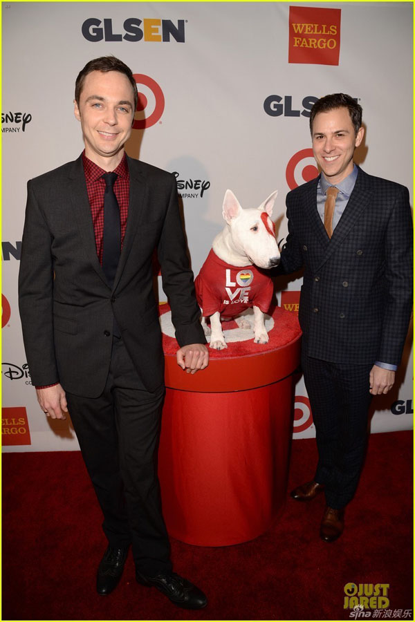 Jim Parsons et Todd Spiewak, le couple homosexuel honoré aux GLSEN Respect Awards (3)