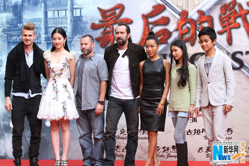 Nicolas Cage à Beijing pour la promotion du film Outcast