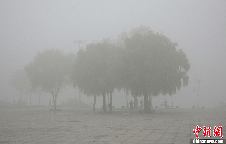 Pollution : un épais smog paralyse la ville de Harbin en Chine (3)