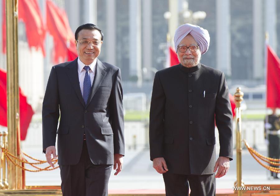 Le Premier ministre chinois s'entretient avec son homologue indien