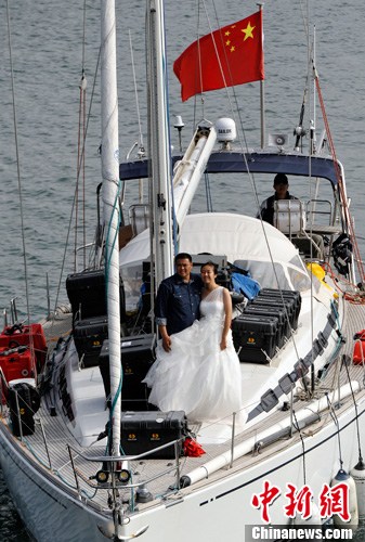 Un jeune couple chinois organise son mariage au pôle Sud (3)
