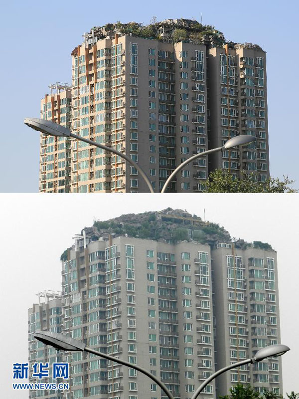 Beijing : la villa sur le toit n'est pas encore démolie !
