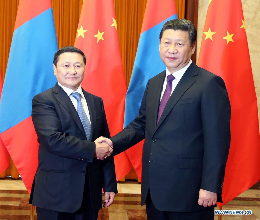 Xi Jinping rencontre le PM mongol