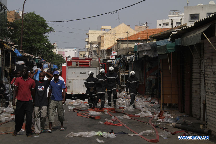 Sénégal : incendie du plus grand marché de Dakar