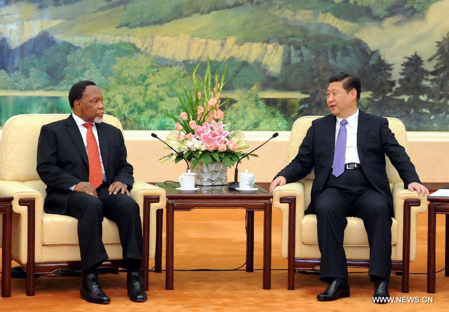 Le président chinois rencontre le vice-président sud-africain
