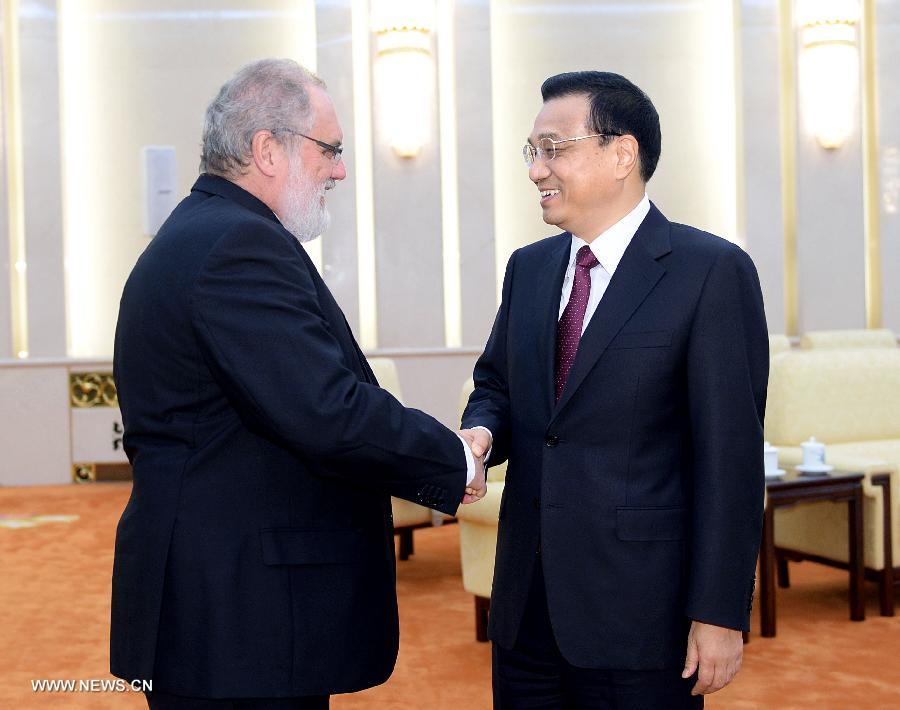 Le PM chinois rencontre une délégation allemande