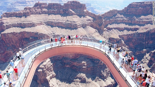 La plateforme Skywalk sur le Grand Canyon, Etats-Unis