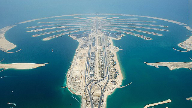 L'île artificielle de Palm Jumeirah, Dubaï