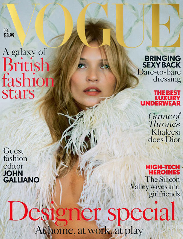 Kate Moss et John Galliano posent pour Vogue UK