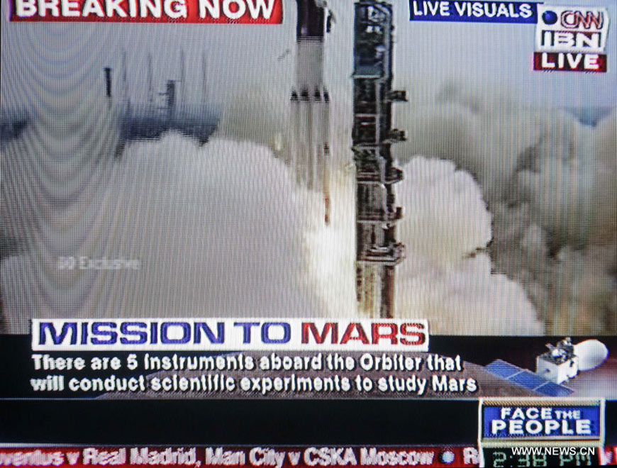 L'Inde lance sa première mission vers Mars 