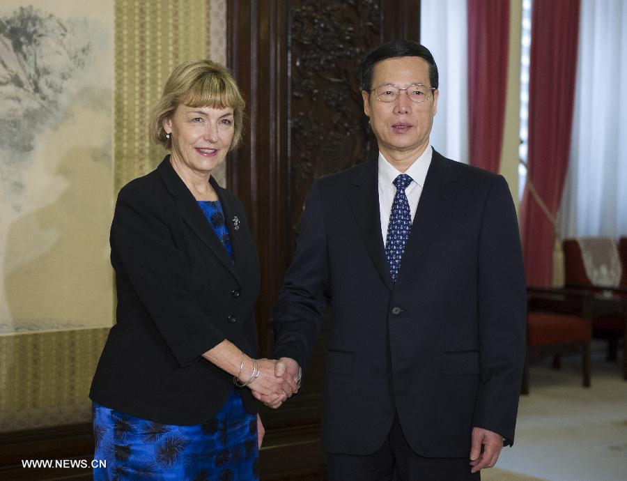 Le vice-Premier ministre chinois Zhang Gaoli rencontre son homologue croate