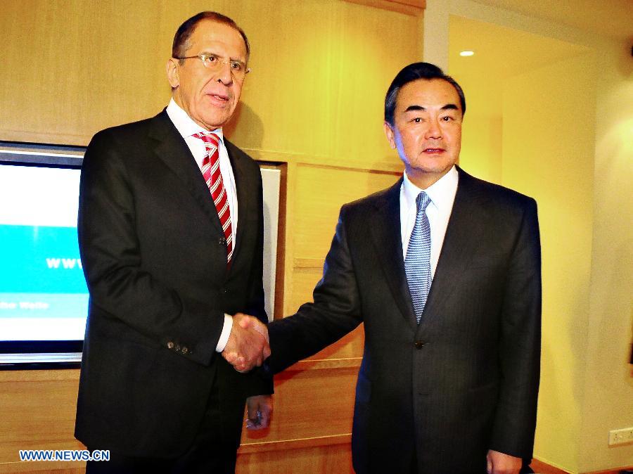 Les ministres chinois et russe des A.E saluent le nouvel élan dans le développement de leurs relations