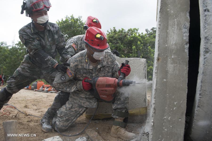 Fin des exercices militaires sino-américains sur l'assistance humanitaire à Hawaï  (6)