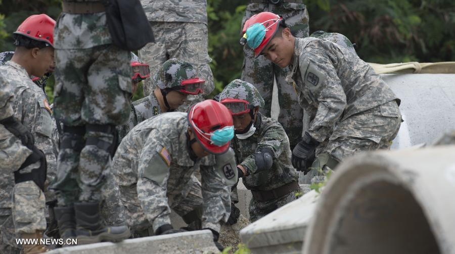 Fin des exercices militaires sino-américains sur l'assistance humanitaire à Hawaï  (5)