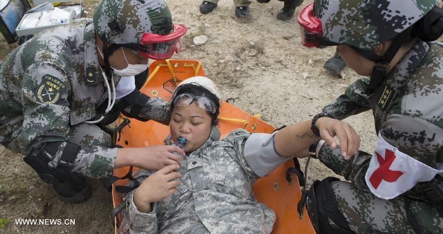 Fin des exercices militaires sino-américains sur l'assistance humanitaire à Hawaï  (3)