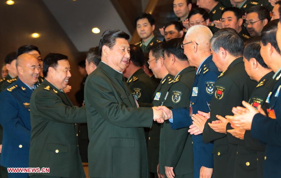 Xi Jinping rencontre des représentants de la logistique de l'APL
