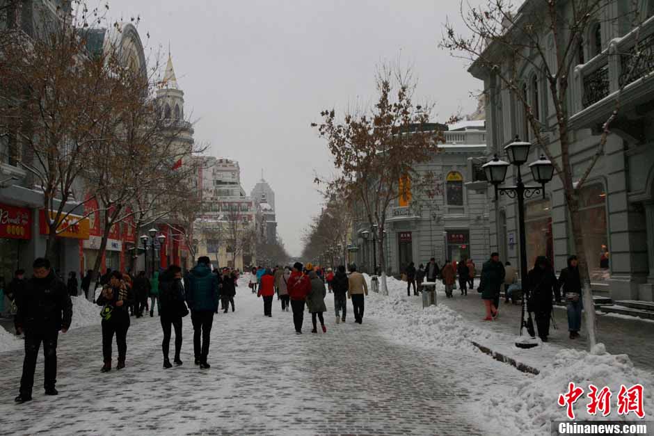 Harbin : les chutes de neige font baisser la pollution atmosphérique (2)