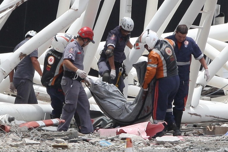Brésil : un effondrement tue deux ouvriers au stade de la Coupe du monde de 2014 à Sao Paulo (2)