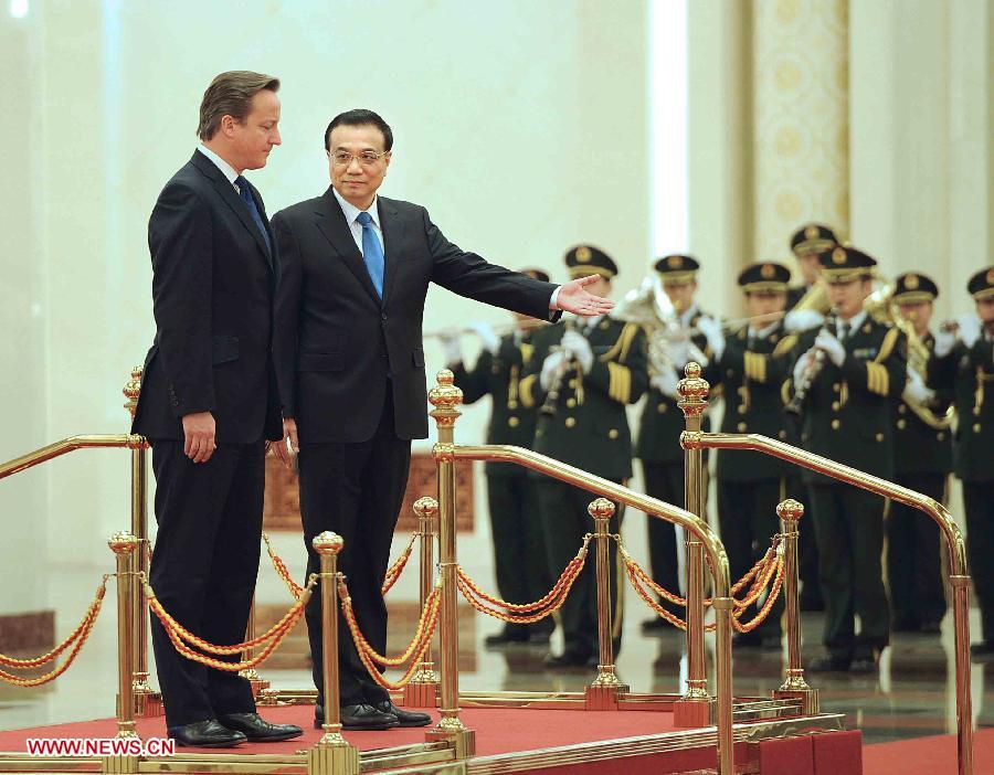 Le Premier ministre chinois rencontre David Cameron (3)