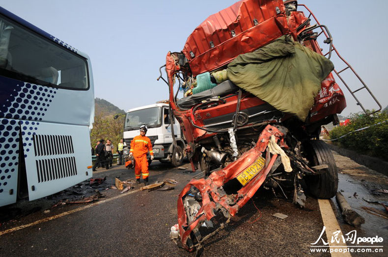 Chine : quatre morts et plus de 30 blessés dans un carambolage au Guizhou (2)