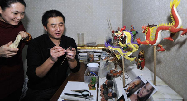 Un artiste de la figurine du Nord de la Chine