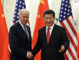 Xi Jinping s'entretient avec le vice-président américain
