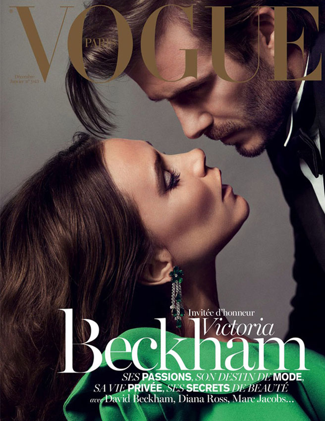 Le couple Beckham pose ensemble pour le numéro de Noël de Vogue Paris (2)