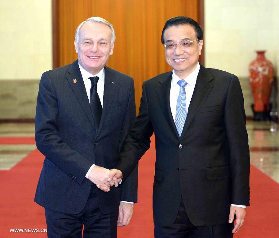 Entretien entre les Premiers ministres chinois et français