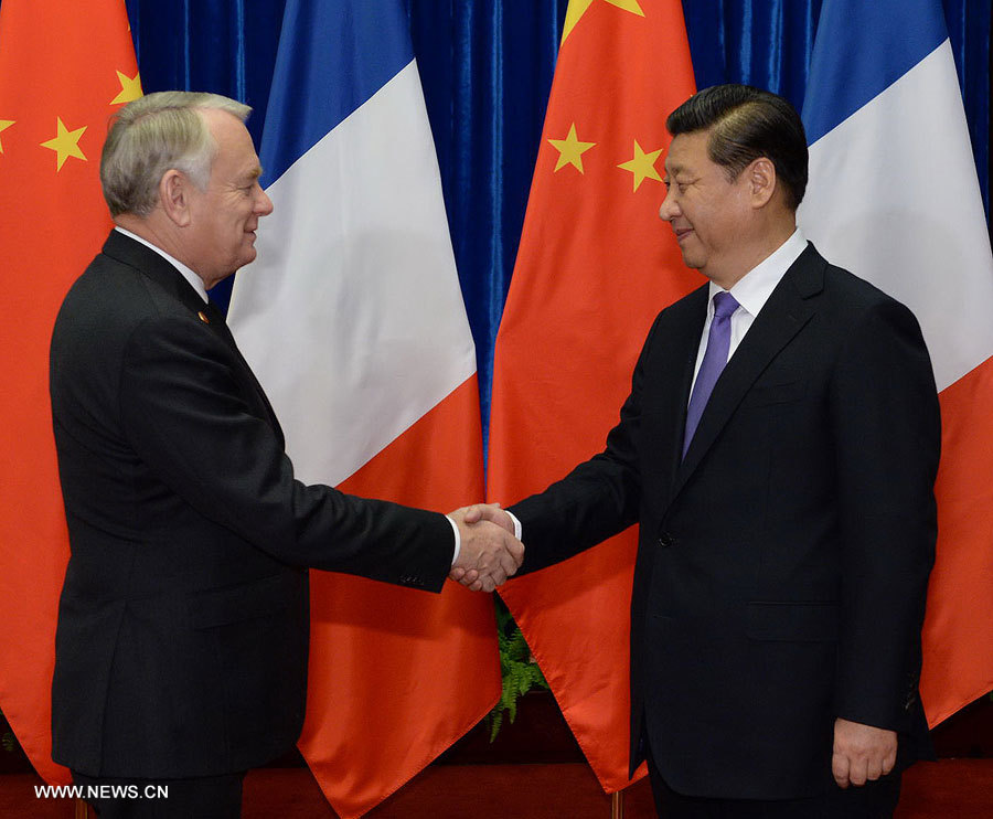 Le président chinois rencontre le Premier ministre français 