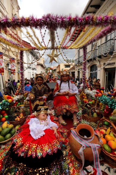 La parade Pase del NinoDate : Le 24 décembreLieu : Cuenca, Equateur