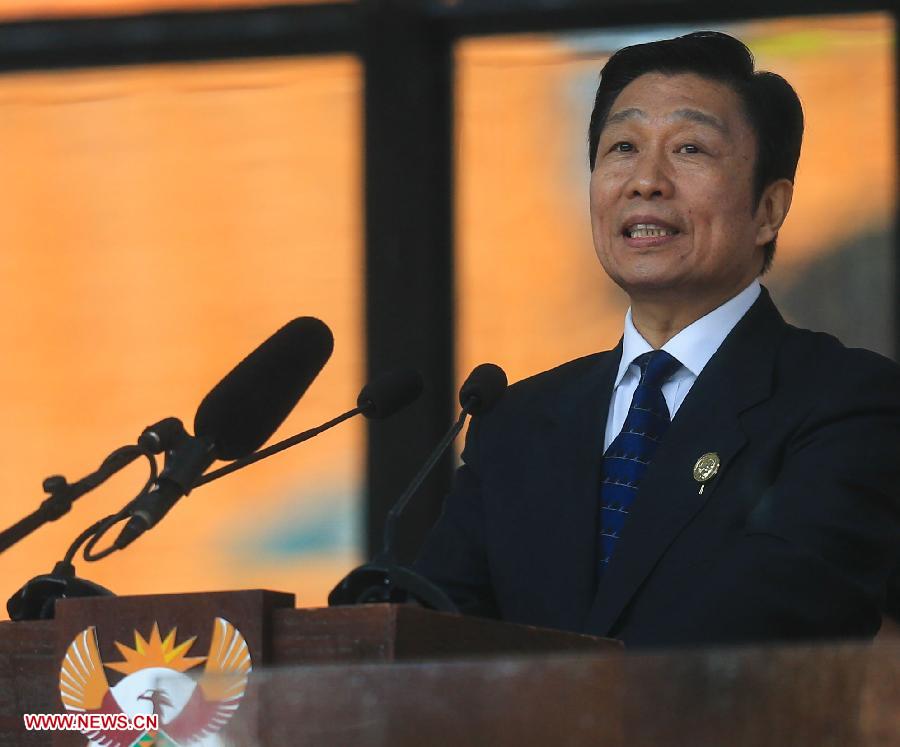 Mandela est la fierté du peuple africain, dit le vice-président chinois