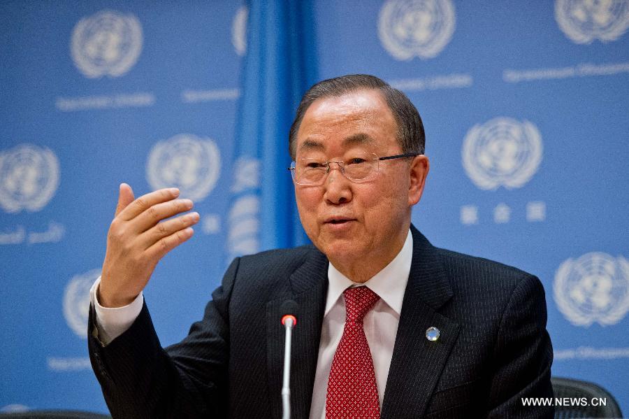 Ban Ki-moon appelle les dirigeants du monde à suivre l'exemple de Mandela pour oeuvrer à la paix