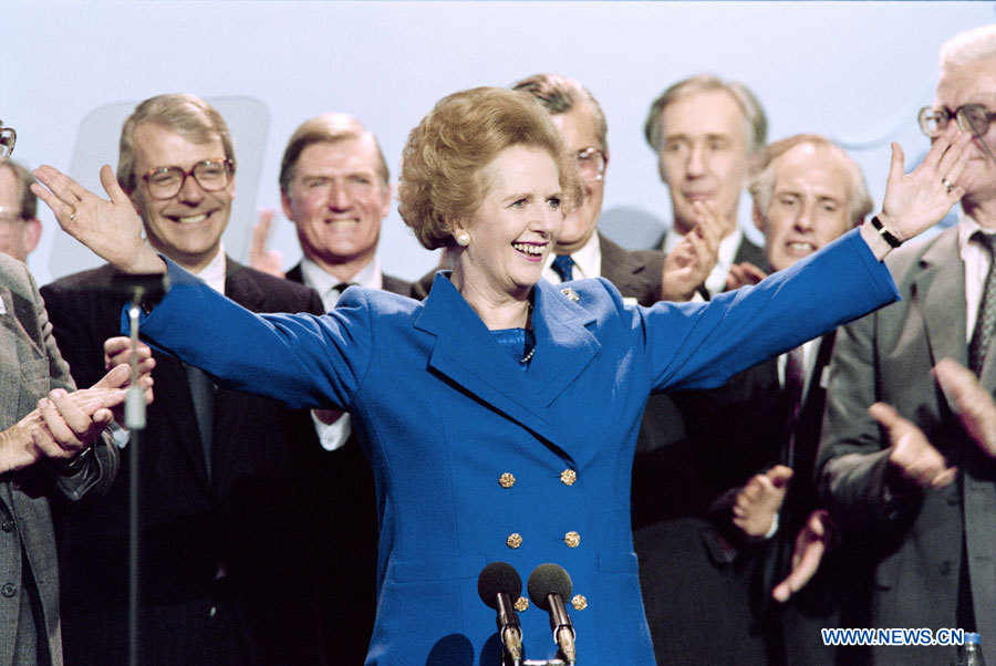 L'ancienne Première ministre britannique Margaret Thatcher est décédée à l'âge de 87 ans à la suite d'une attaque vasculaire cérébrale, le 8 avirl 2013.